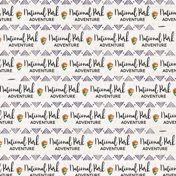 NATIONAL PARKS BUCKET LIST Double Sided 12"X12" Scrapbook Paper Scrapbooksrus