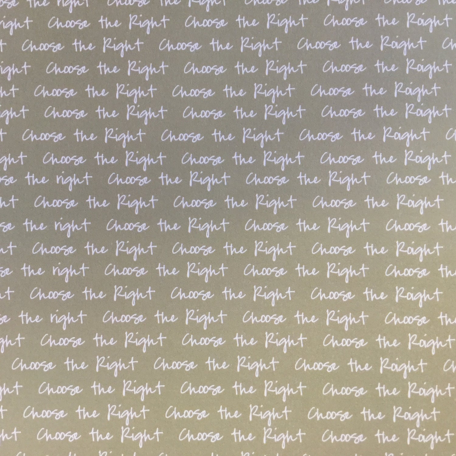 CHOOSE WHOM YOU 12"X12" Scrapbook Customs Religious Church Paper