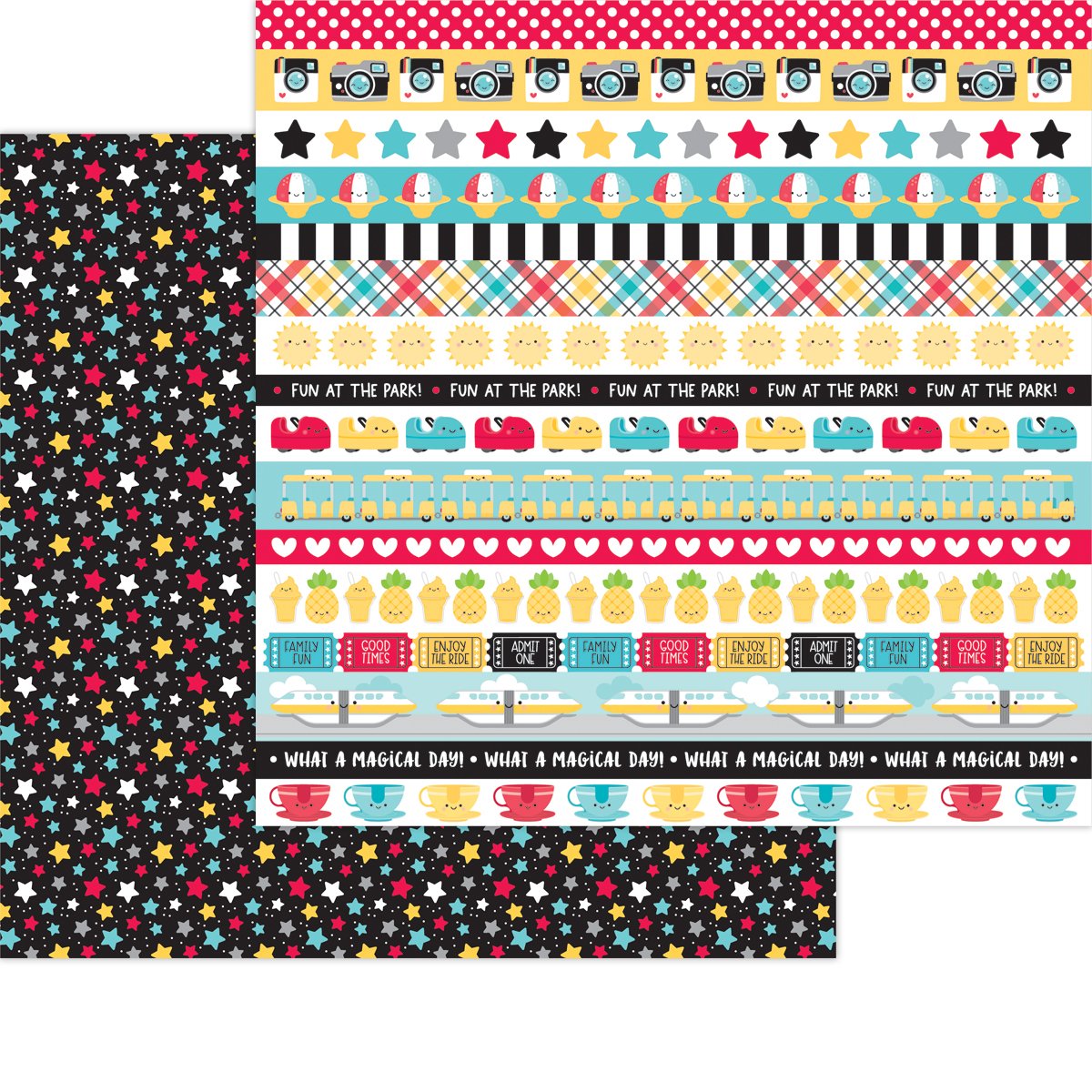 Doodlebug FUN AT THE PARK 12X12 Scrapbook Paper