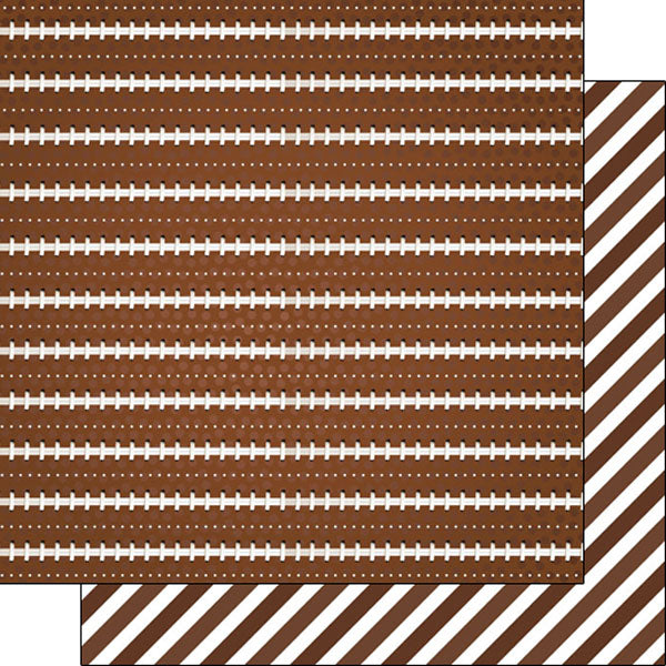 FOOTBALL LIFE 4A 12x12 Scrapbook Paper Scrapbooksrus