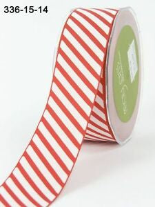 May Arts 1.5” Grosgrain Diagonal STRIPED RIBBON 1 yard Scrapbooksrus