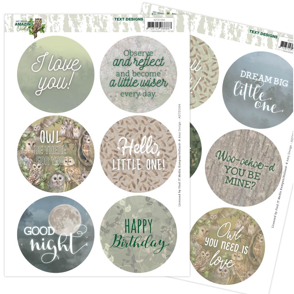 Amy Design AMAZING OWLS Text Designs Scrapbooksrus