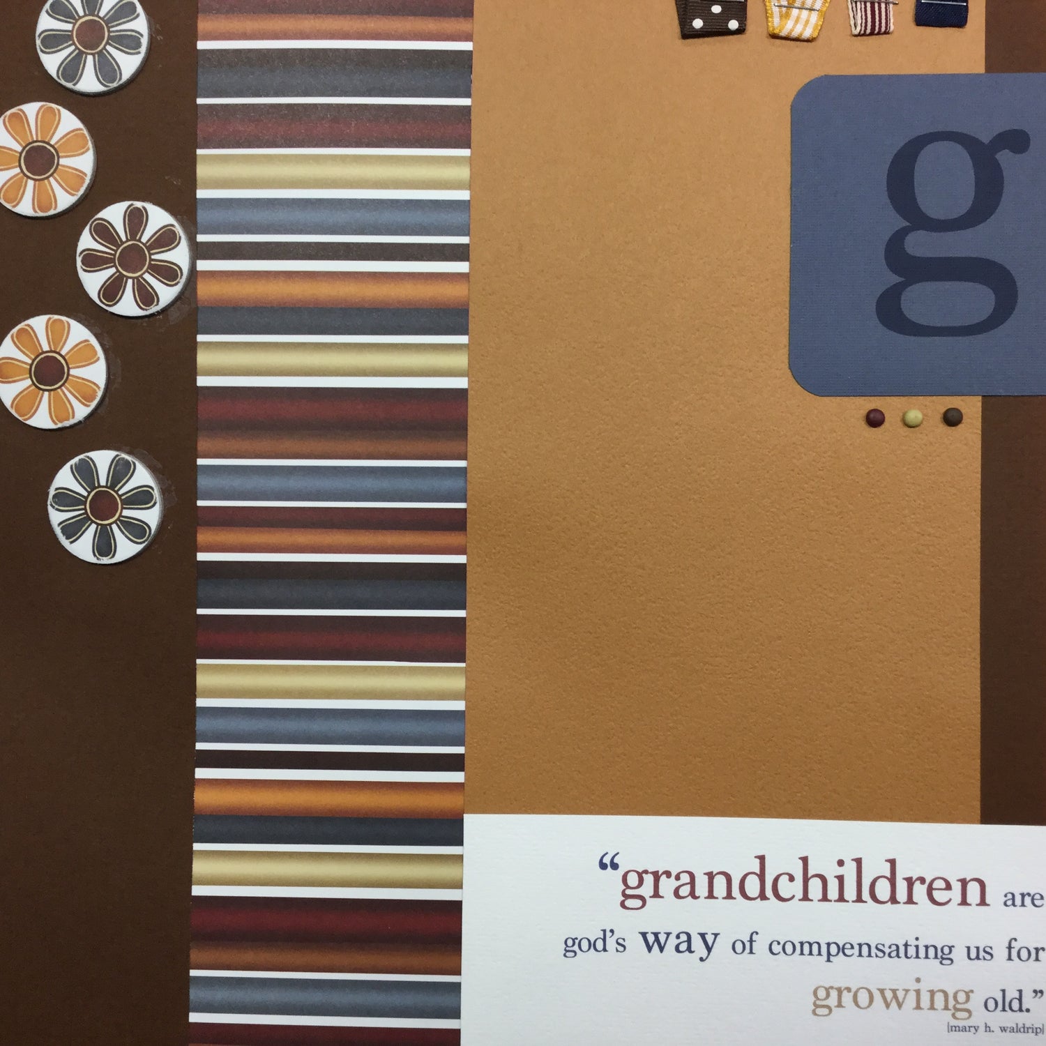 Premade Page GRANDCHILDREN 12"x12" Scrapbook Scrapbooksrus