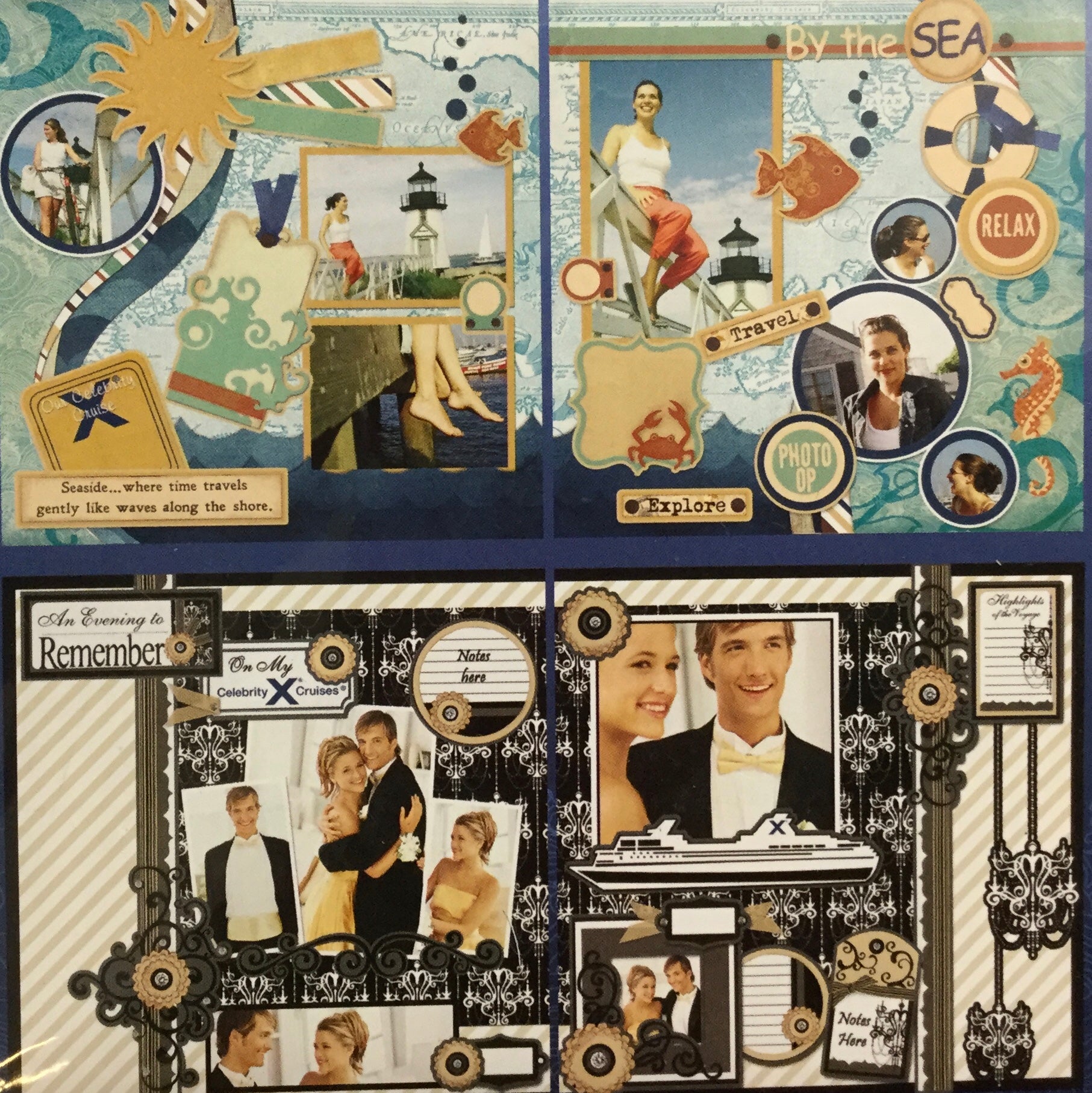 Page Kit (2) 12X12 Storytellers CELEBRITY CRUISES Scrapbooksrus