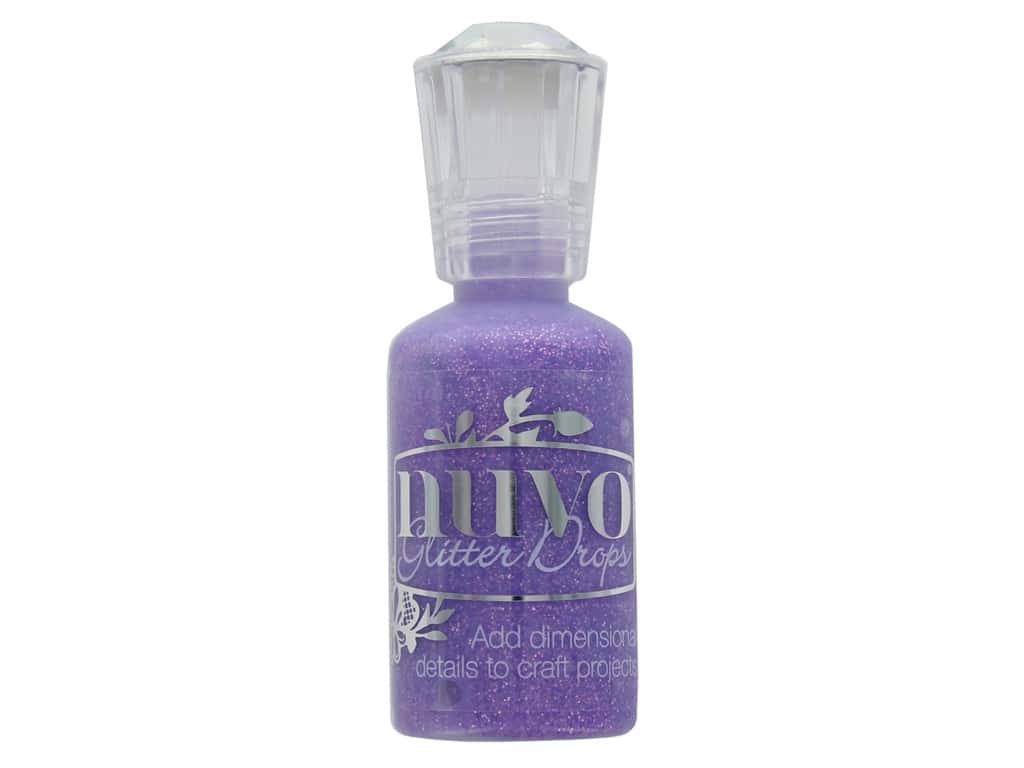 Nuvo Glitter Drops LILAC WHISPER Glue 1oz Scrapbooksrus