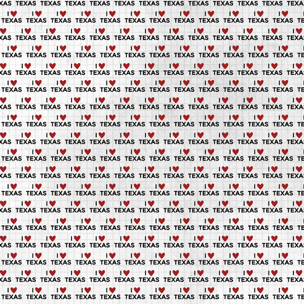 TEXAS ADVENTURE MAP Double Sided 12"X12" Paper Scrapbook Customs Scrapbooksrus