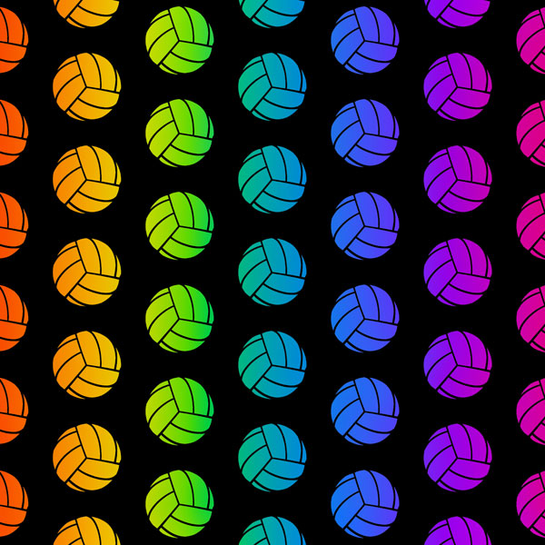 Neon Sports VOLLEYBALL KIT 12"X12" Scrapbook Paper 12 Sheets Scrapbooksrus