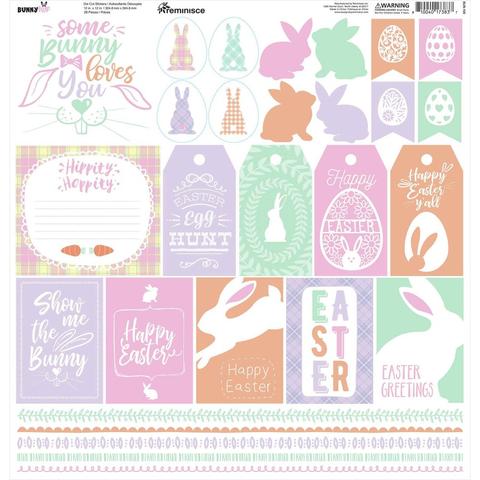 Reminisce BUNNY HOP Scrapbook Paper Pack 2pc Scrapbooksrus