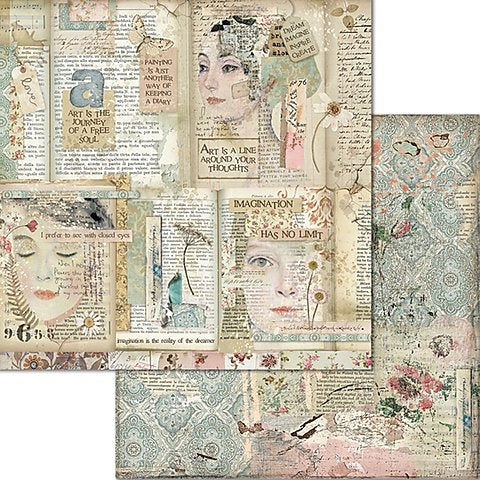 Stamperia IMAGINE 12"X12" Paper Pad Scrapbooksrus