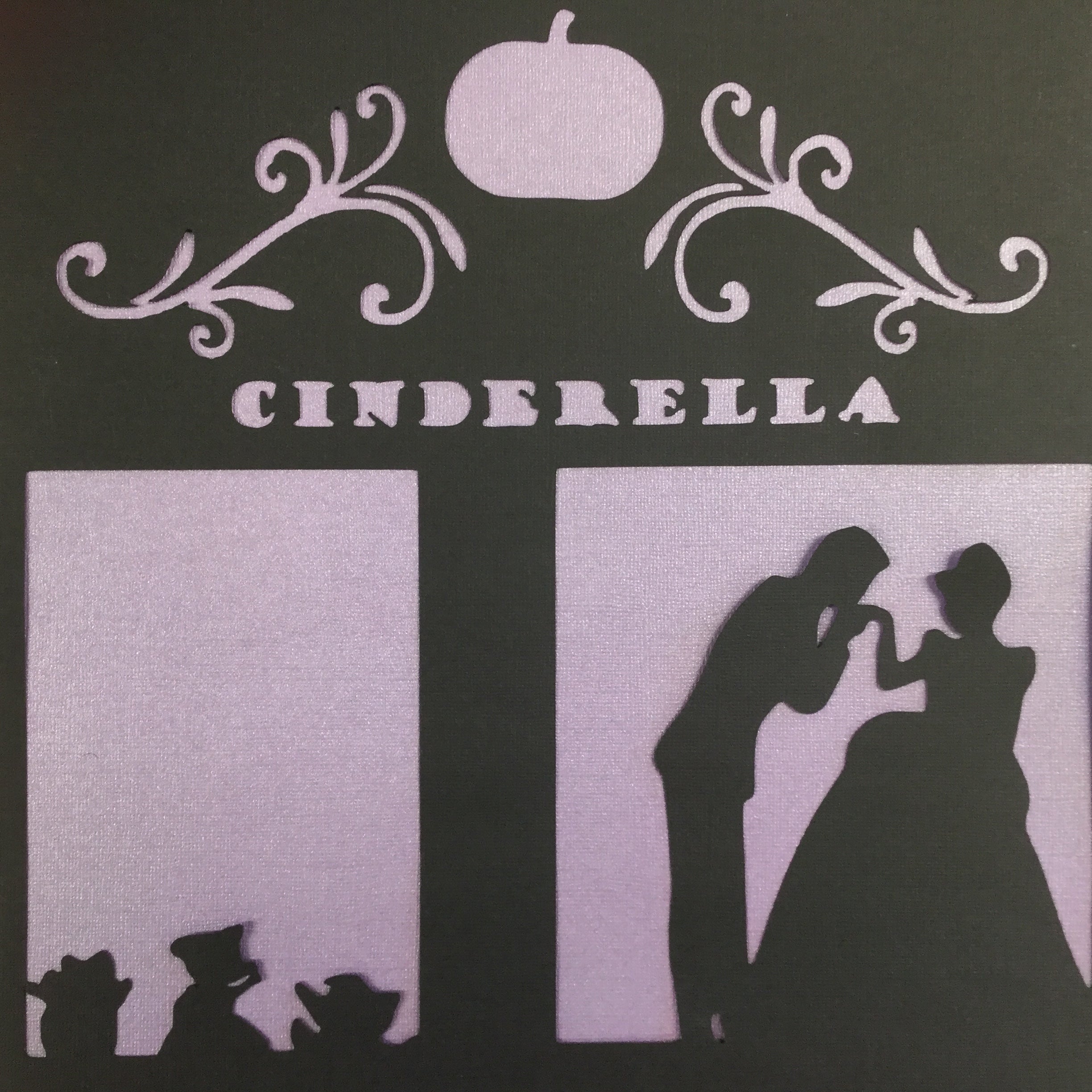 Page Frame CINDERELLA 12"x12" Scrapbook Overlay Scrapbooksrus