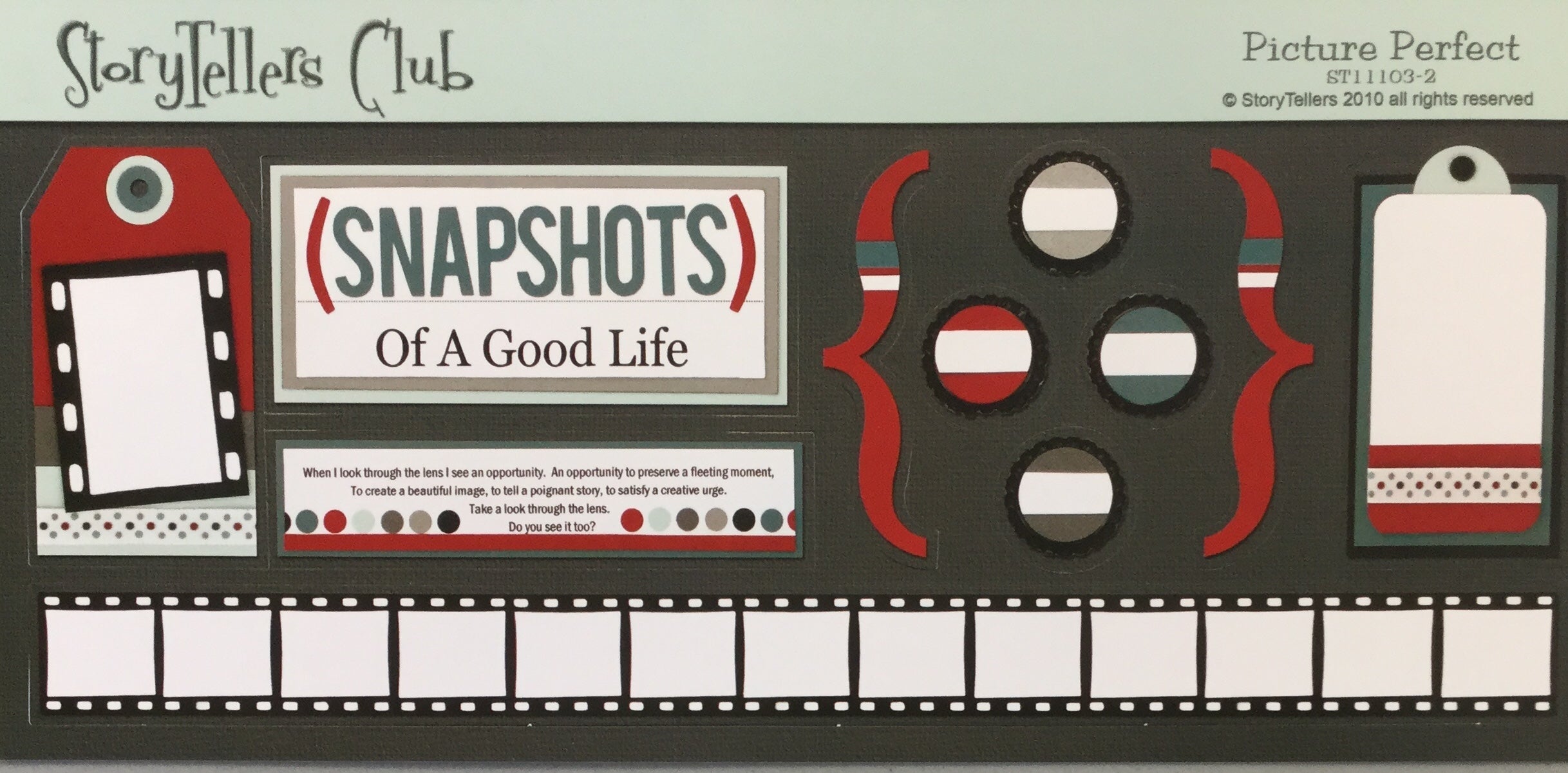 Storytellers PICTURE PERFECT KIT 12"X12" Scrapbook Paper & DieCuts 28pc