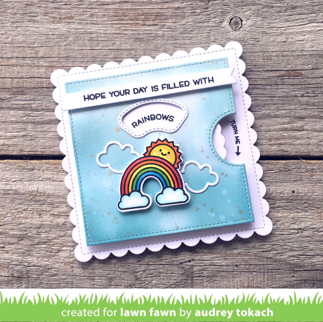 Lawn Cuts REVEAL WHEEL ARC FRAME ADD ON Custom Craft Die 2pc Scrapbooksrus