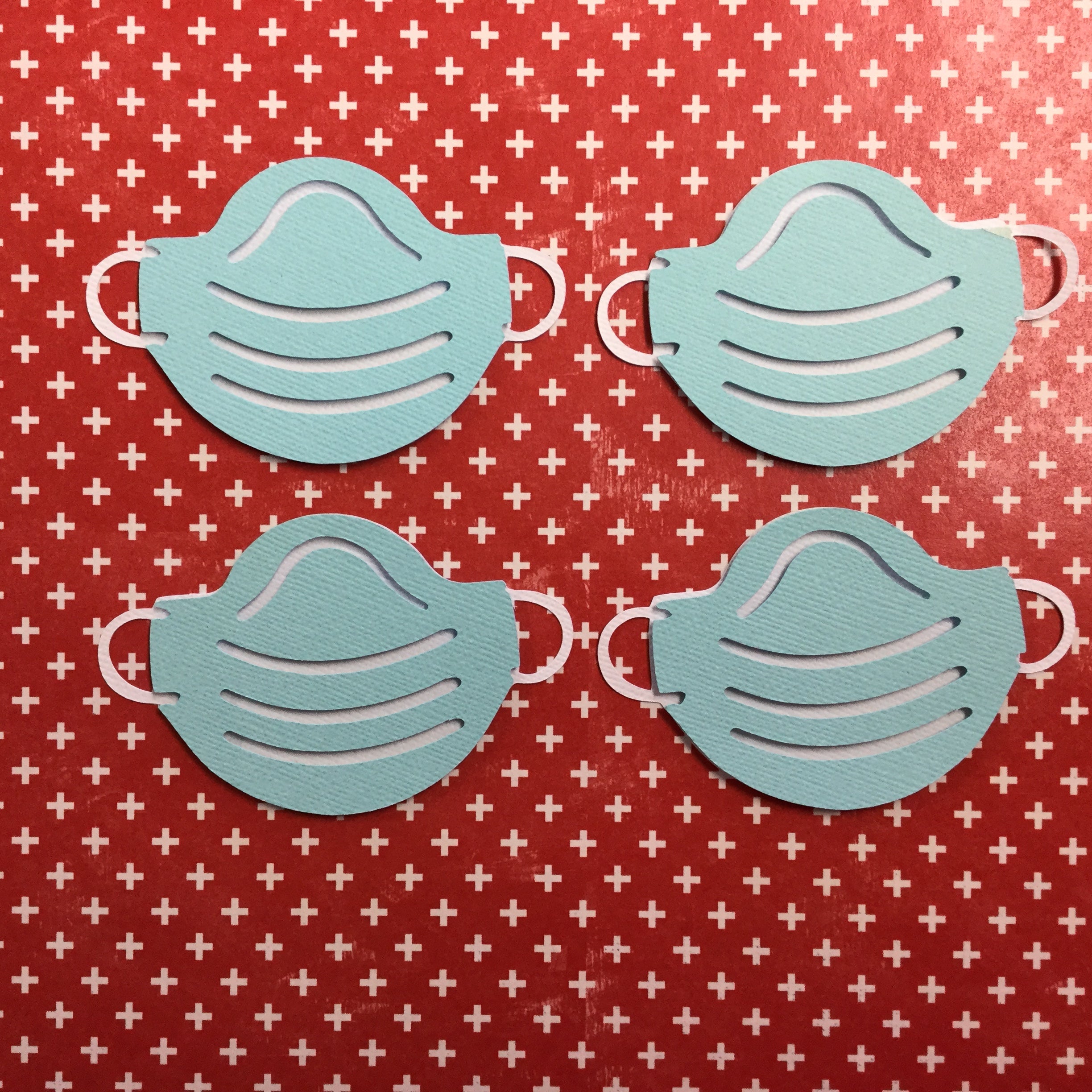 Corona Covid-19 Quarantine Scrapbook DieCuts FACE MASK Scrapbooksrus