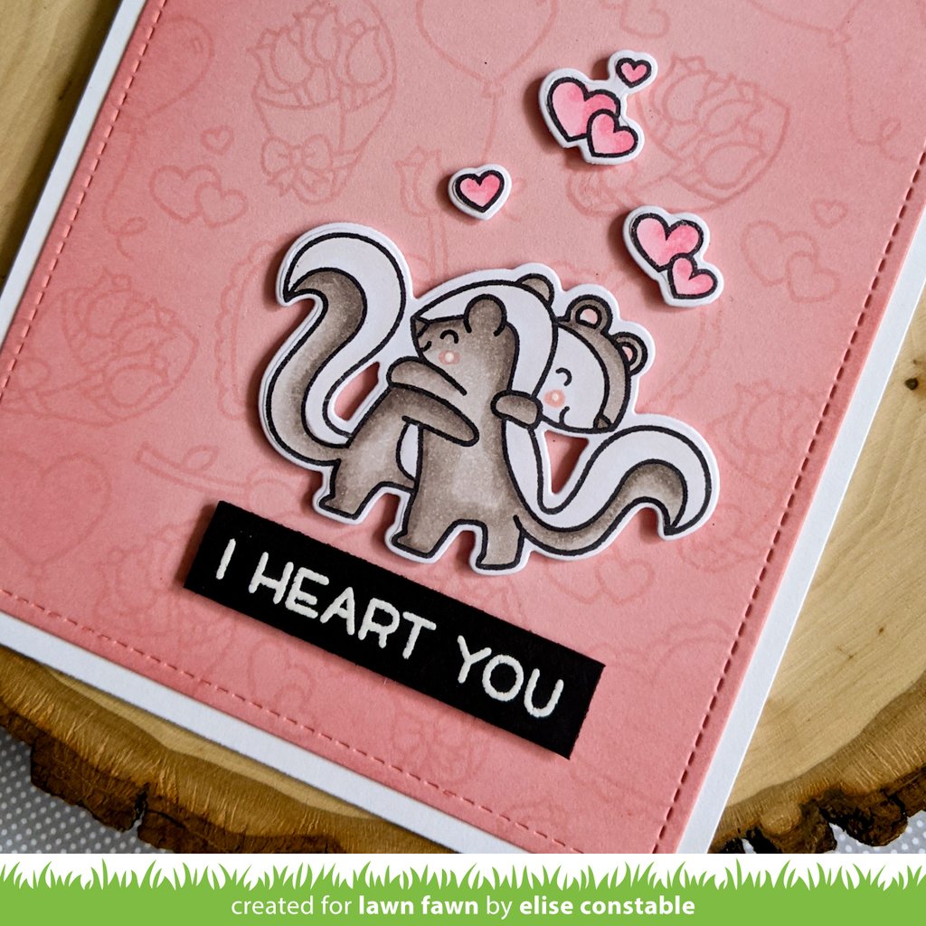 Lawn Fawn SCENT WITH LOVE Clear Stamps 21pc Scrapbooksrus