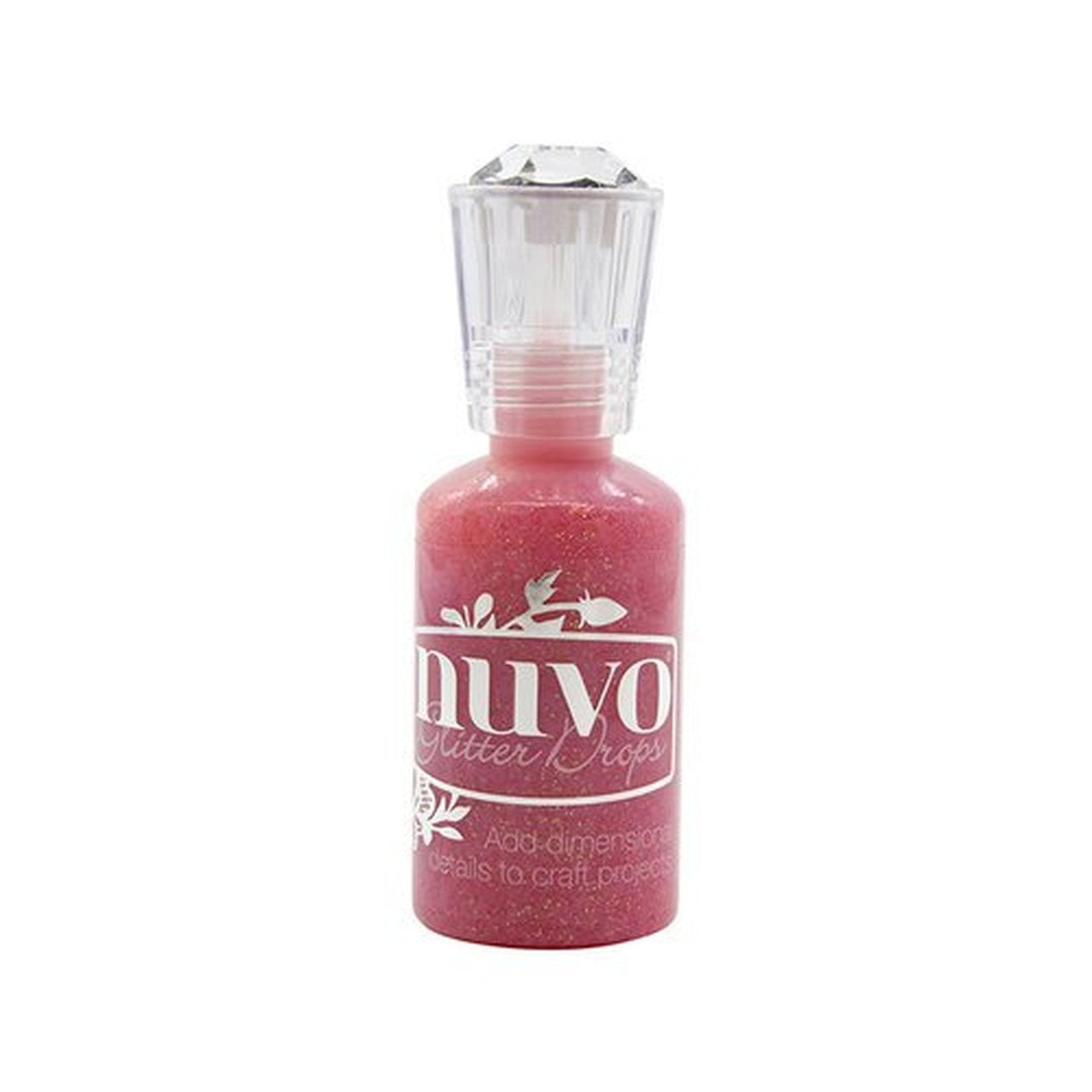 Nuvo Glitter Drops RED SUNSTONE 3D Enamel Dots Gloss 1oz Scrapbooksrus