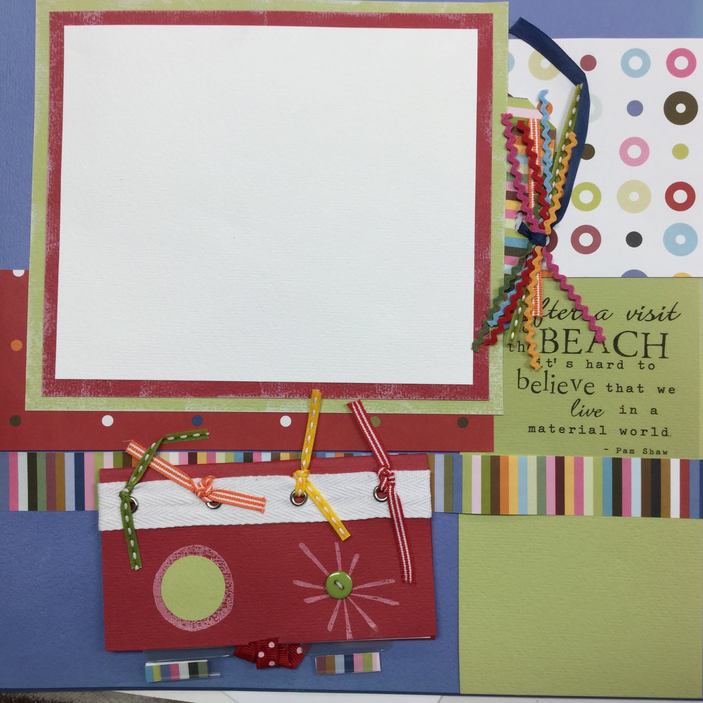 Premade Page INNOCENCE 12"x12" Scrapbook Scrapbooksrus