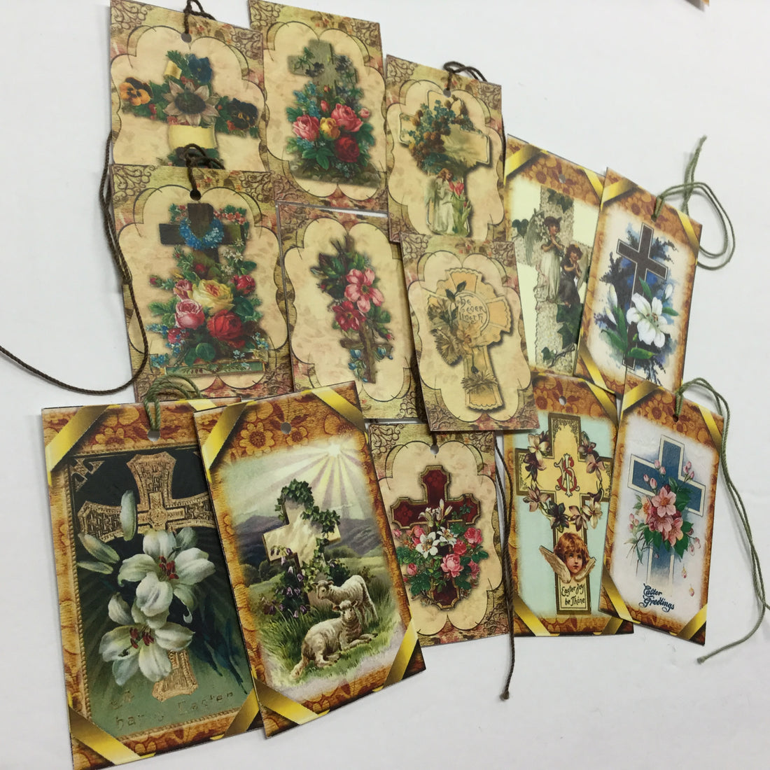 Tags & Ephemera 13pc CHRISTIAN BIBLE CROSSES TAGS Scrapbooksrus