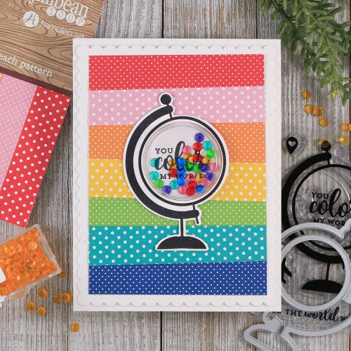 Jillibean Soup Shaped Shaker SMALL CIRCLE 6 pcs. Scrapbooksrus