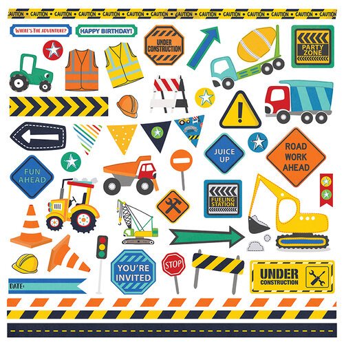 PhotoPlay LITTLE BUILDER Element Stickers Scrapbooksrus