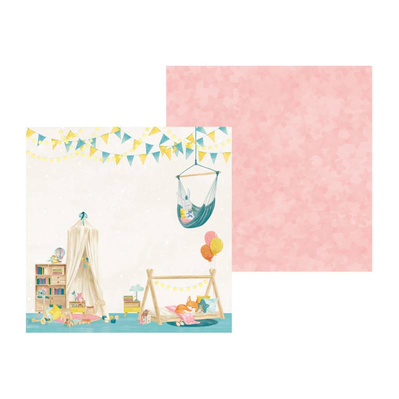 P13 GOOD NIGHT 12"X12" Designer Paper Pack 14pc. Scrapbooksrus