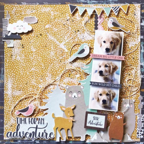 Kaisercraft Hide And Seek WOODS 12X12 Scrapbook Paper Scrapbooksrus