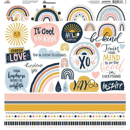 Reminisce BE KIND Scrapbook Paper Pack 2pc Scrapbooksrus
