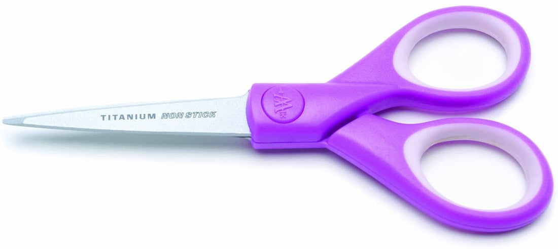 Westcott Titanium Non Stick VIOLET Scissors 5” Scrapbooksrus