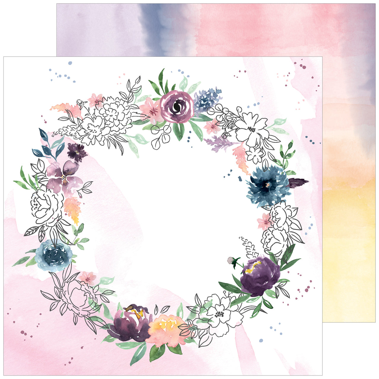 Pinkfresh Studio Just A Little Lovely AROUND HERE 12x12 Scrapbook PaperScrapbooksrus