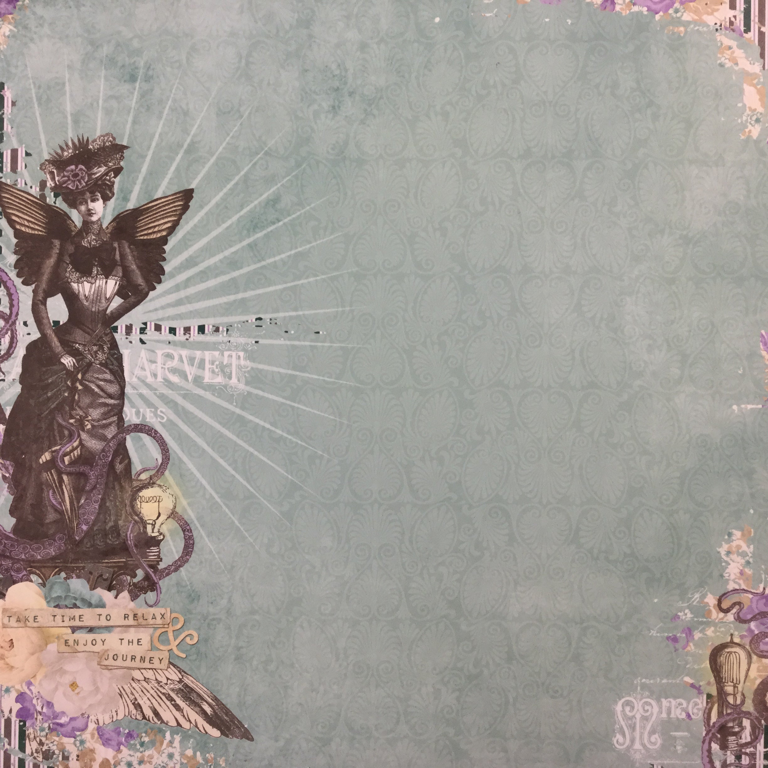 Bo Bunny PENNY EMPORIUM 12"X12" Cardstock Paper Scrapbooksrus