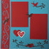 Premade LOVE BIRDS (2) 12X12 Scrapbook Pages Scrapbooksrus