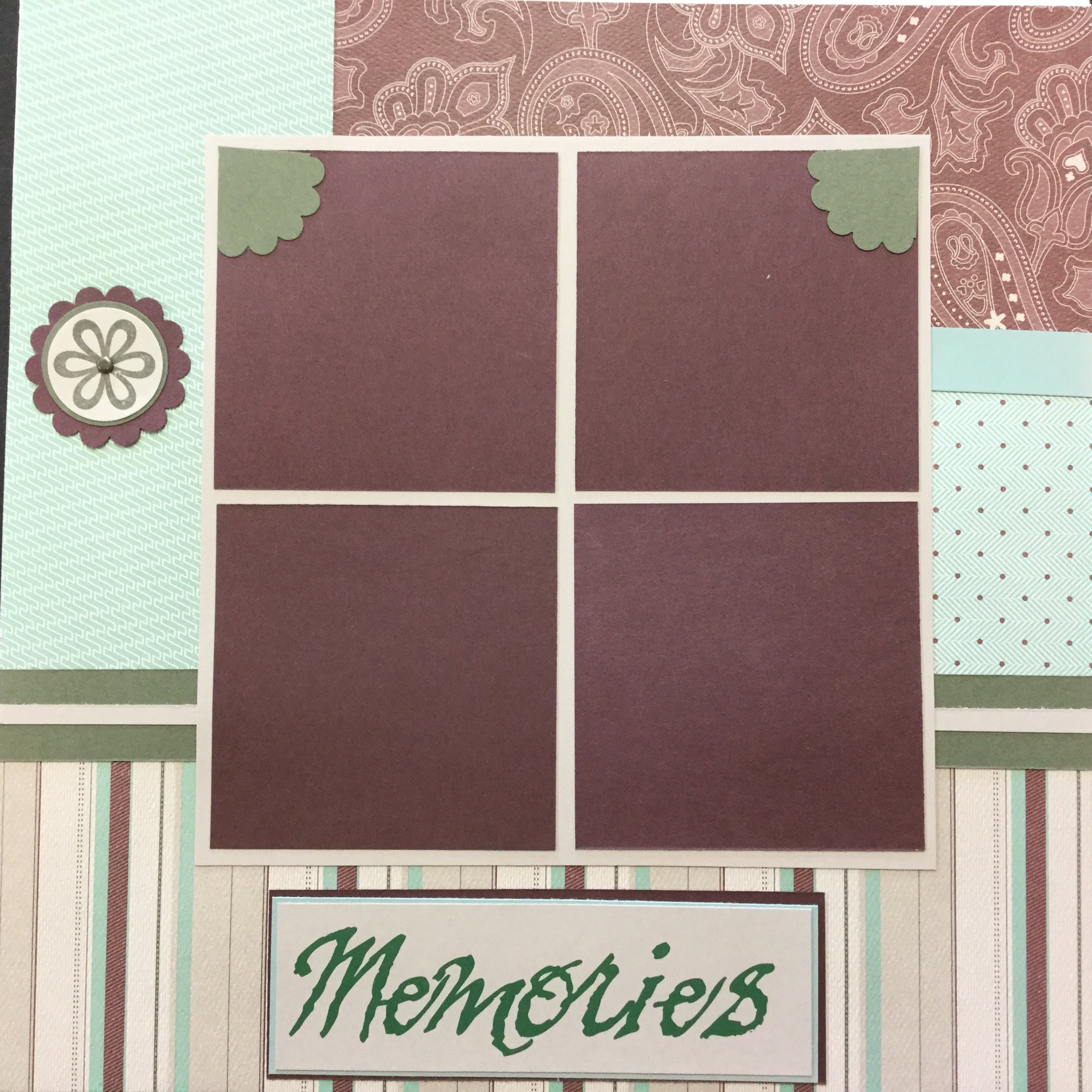 Premade Pages LIVE LAUGH LOVE 12"X12" (2) Scrapbook Pages Scrapbooksrus