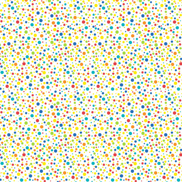 HAPPY BIRTHDAY MULTI DOT & RED STRIPE 12"X12" Scrapbook Customs Paper Scrapbooksrus