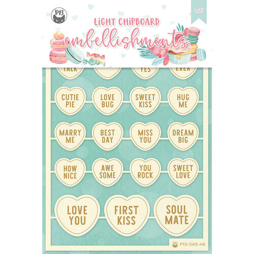 P13 SUGAR AND SPICE Laser Cut Wood Embellishments 1 Set Scrapbooksrus