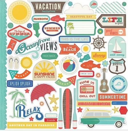 Echo Park  12"x12" WALKING ON SUNSHINE 13pc COLLECTION KIT Scrapbooksrus