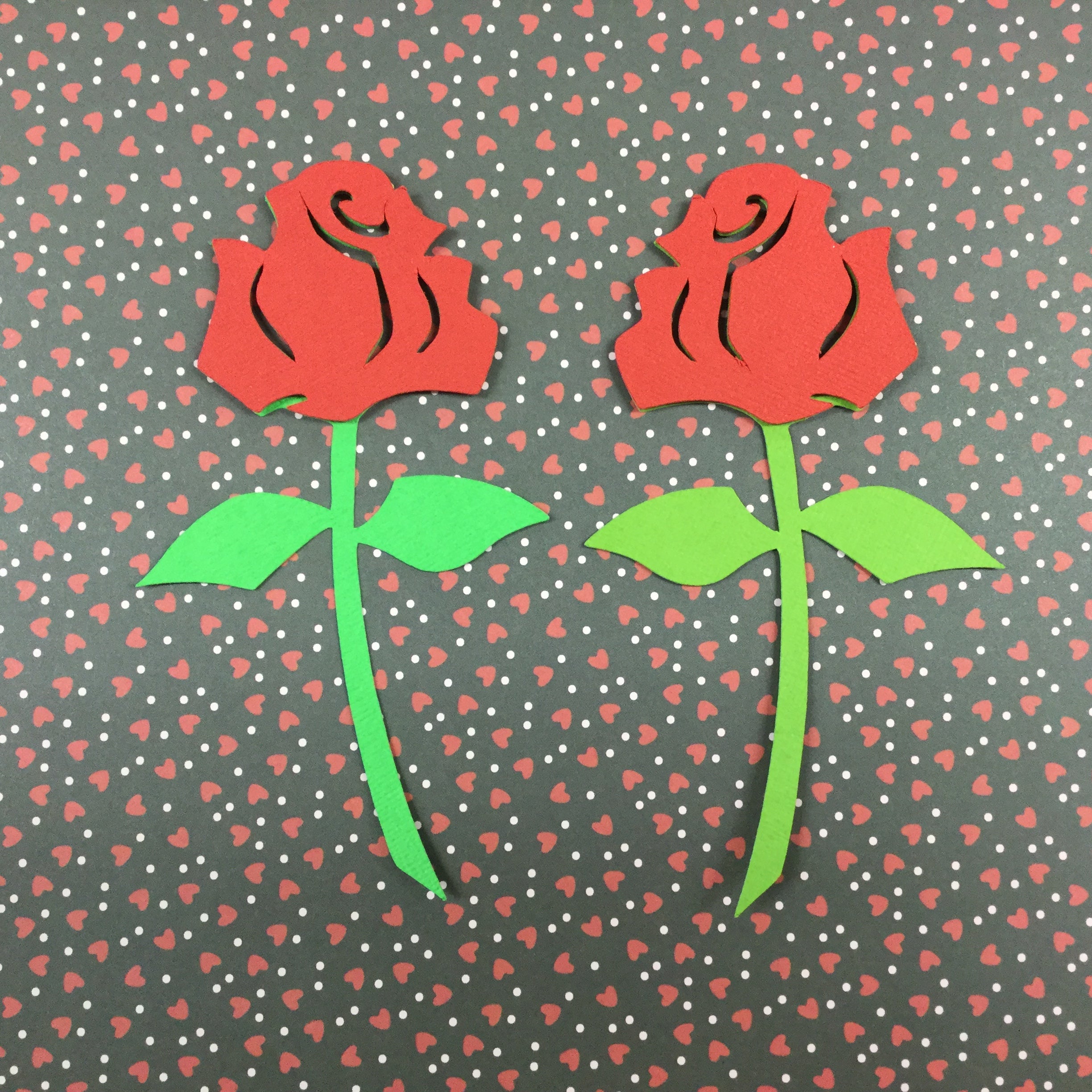 RED ROSE Custom Scrapbook Die Cuts Scrapbooksrus