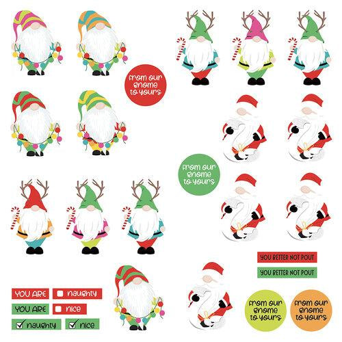 Colorplay Tulla & Norbert’s Christmas Party GNOMIES DIES 12"x12" Paper Scrapbooksrus