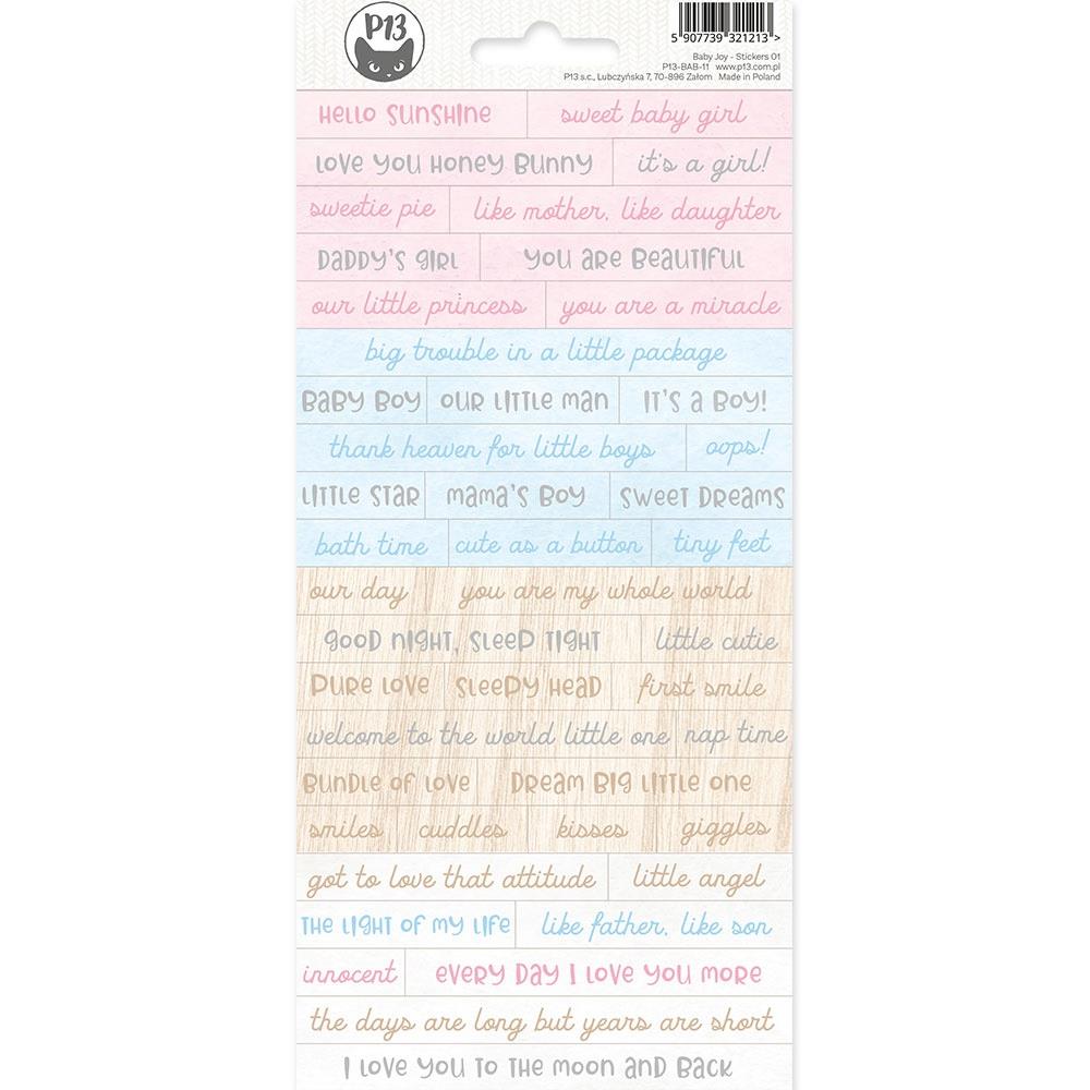 P13 BABY JOY Stickers 45pc. Scrapbooksrus