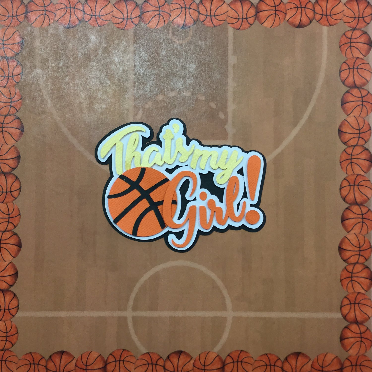 THAT’S MY GIRL Custom Sports Die Cuts Scrapbooksrus