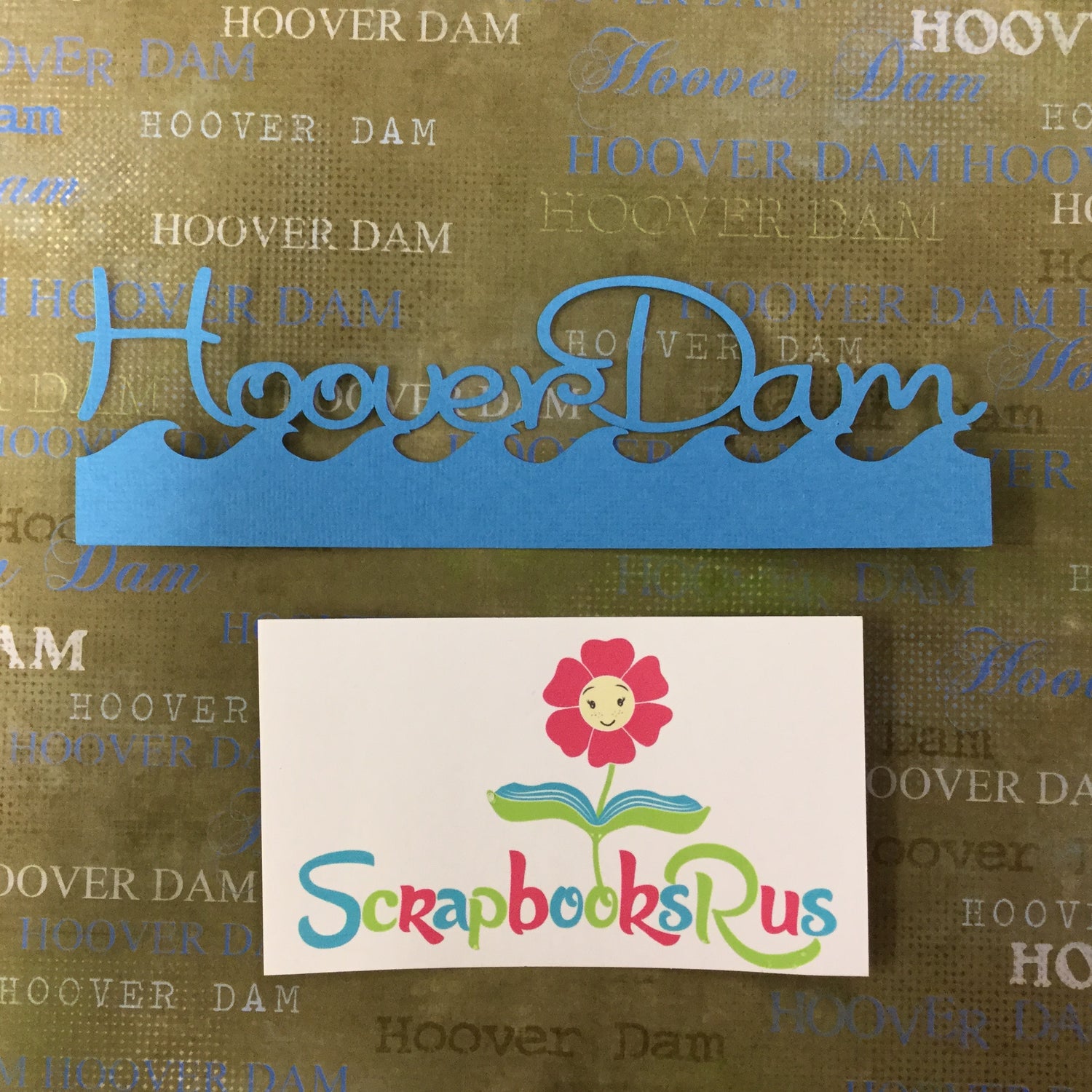 HOOVER DAM WAVE Travel LasVegas Laser Cuts 2"X 6.5" Scrapbooksrus