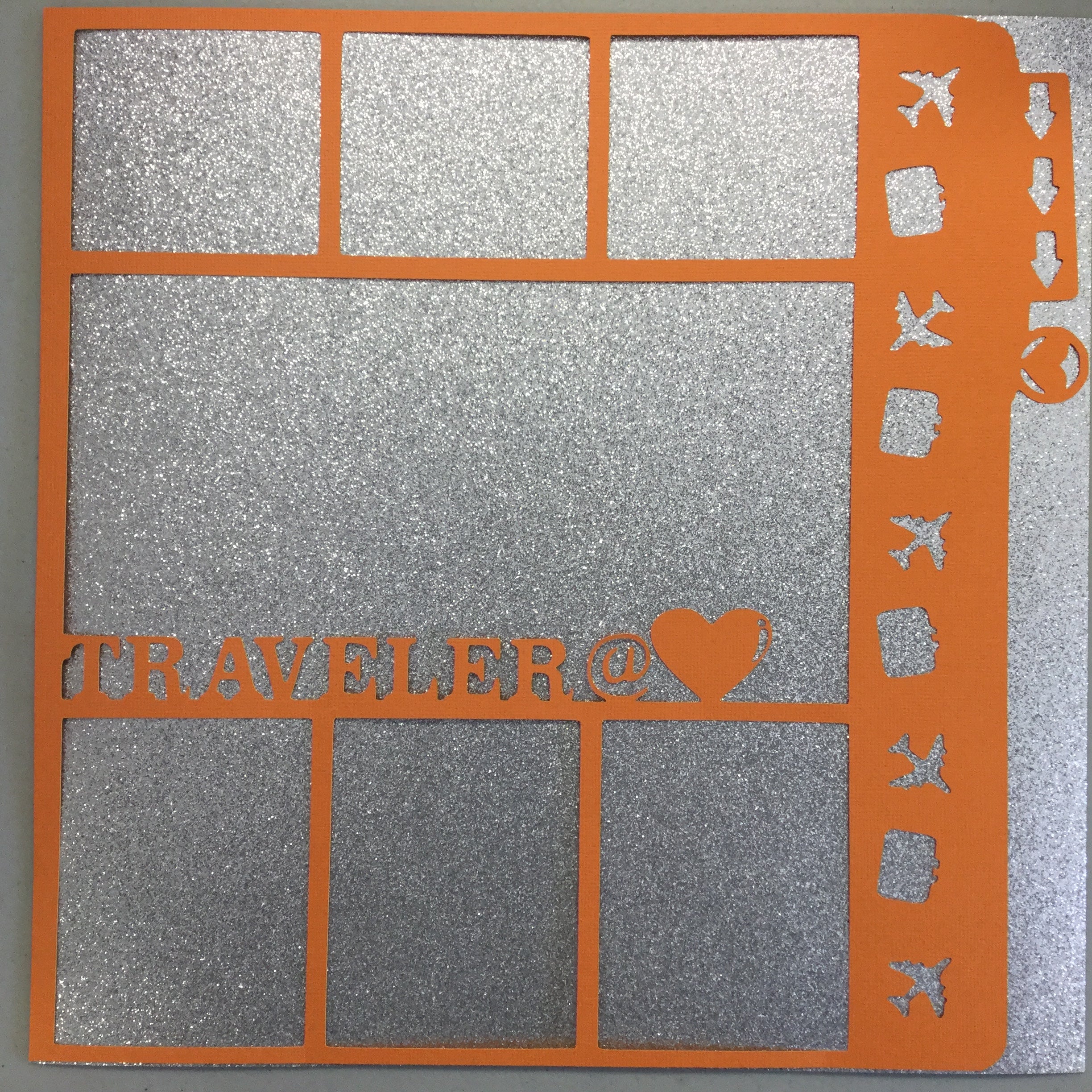 Page Frame TRAVELERS GOLDFISH 12"x12" Scrapbook Overlay