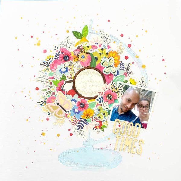 Pebbles Jen Hadfield MY BRIGHT LIFE 12"X12" Paper Pad 48 Scrapbooksrus