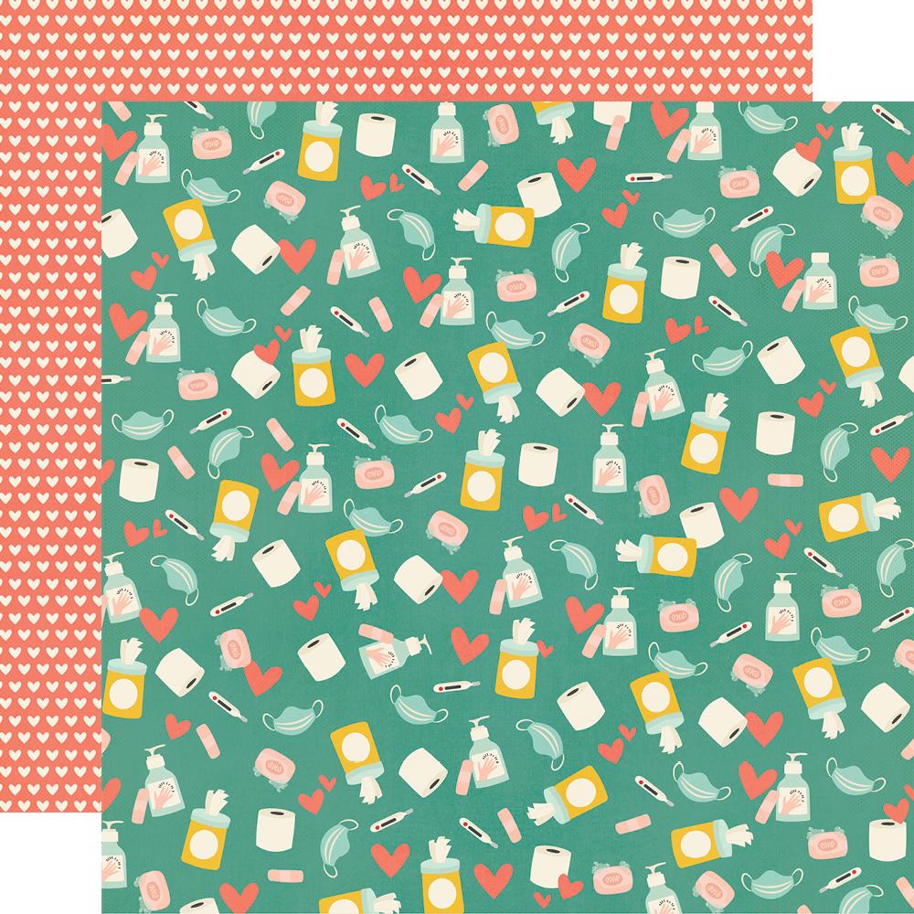 Simple Stories Quarantined NO GERMS ALLOWED 12x12” Scrapbook Paper Scrapbooksrus