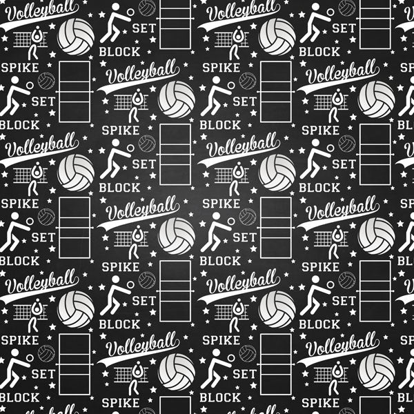 VOLLEYBALL LIFE KIT 12"X12" Scrapbook Paper 12 Sheets Scrapbooksrus