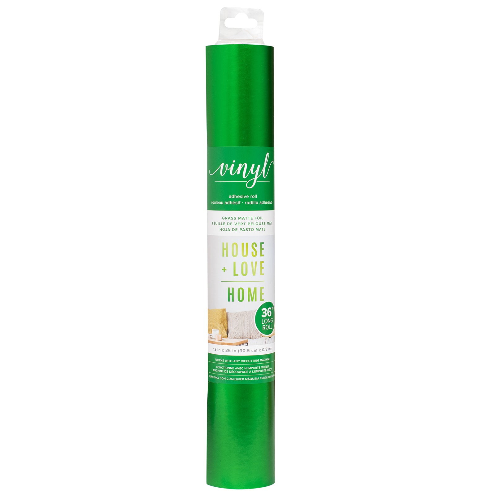 American Crafts GRASS MATTE Vinyl Adhesive Roll 12”x 48” Scrapbooksrus