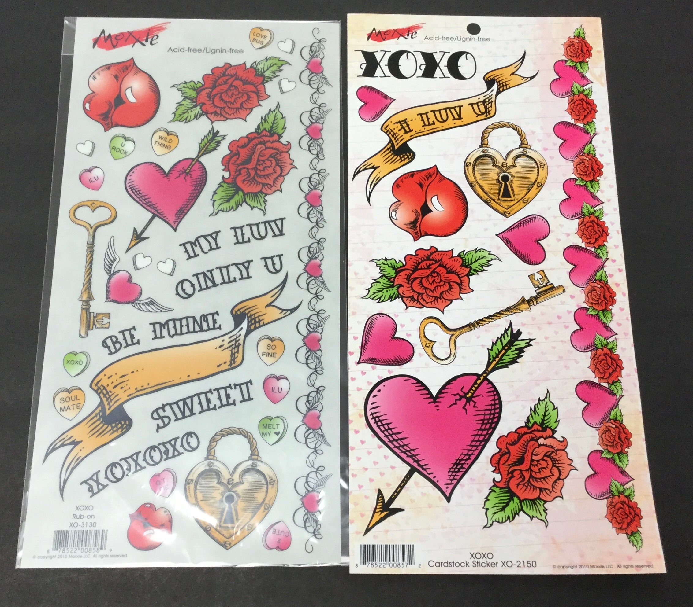 Moxxie XOXO Paper Pack 8pc Scrapbooksrus