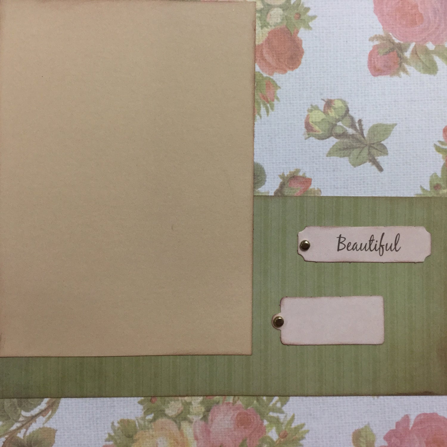 Premade Pages $2.00 BEAUTIFUL 8” x 8&quot; Scrapbook Pages Scrapbooksrus 