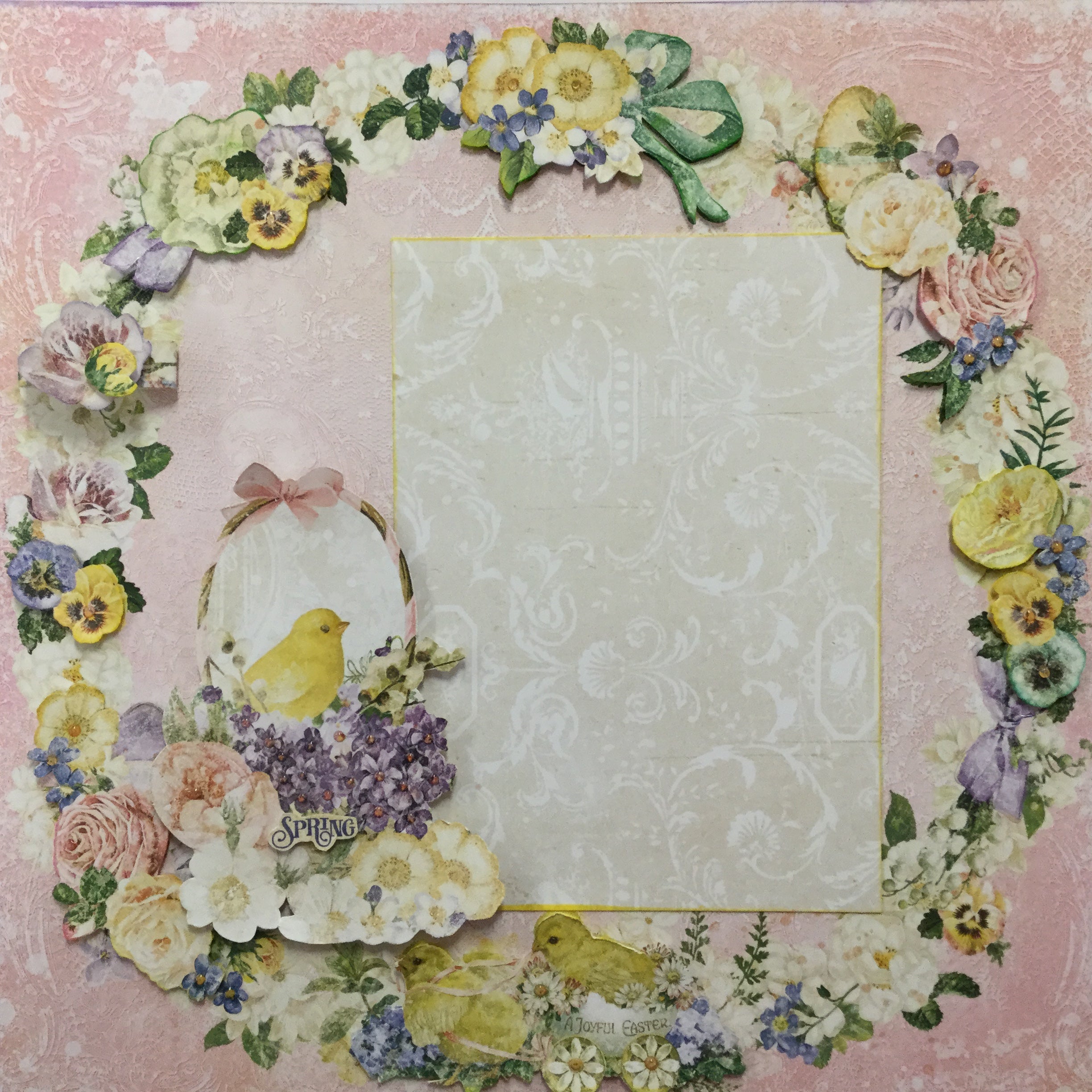 Blue Fern Studios SPRING PARADE JOYFUL SUNRISE Double Layout Page Kits Scrapbooksrus