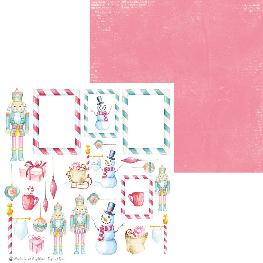 P13 Winter SUGAR AND SPICE 12"X12" Designer Paper Pack 13pc Scrapbooksrus