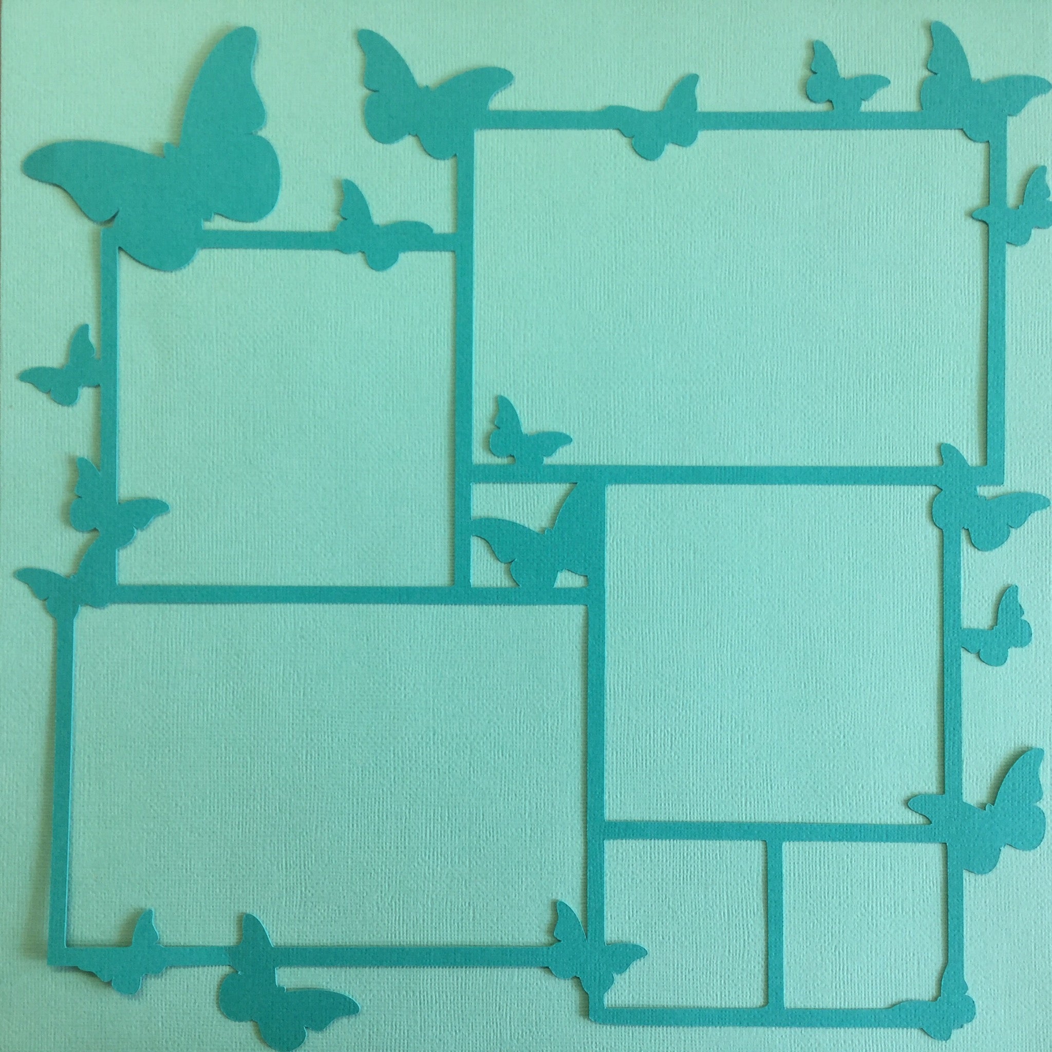 Butterfly Scrapbook Page Frame Overlay ScrapbooksRUs