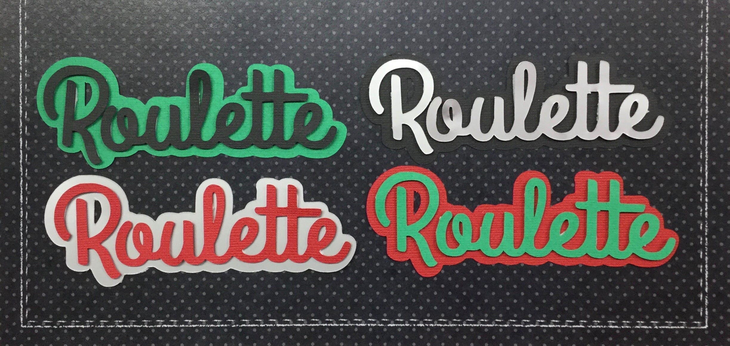 ROULETTE Vegas Scrapbook Die Cuts Scrapbooksrus